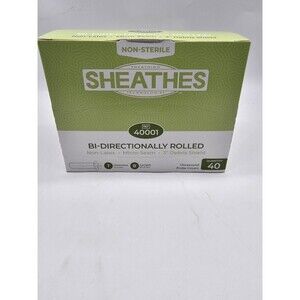 Sheathes Ultrasound Probe Covers - Bi Directional Rolled - Non Latex 40ct